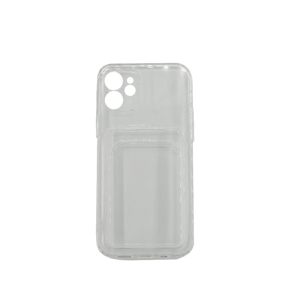 Husa protectie Flippy cu suport card compatibila cu Apple iPhone 11 Pro Max Transparent-1