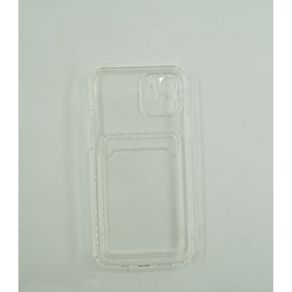 Husa protectie Flippy cu suport card compatibila cu Apple iPhone 11 Pro Max Transparent-2