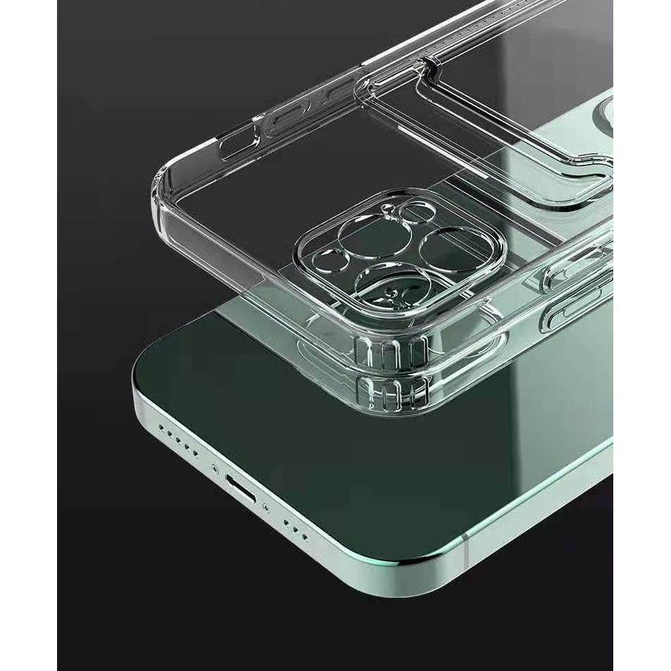 Husa protectie Flippy cu suport card compatibila cu Apple iPhone 11 Pro Max Transparent-7