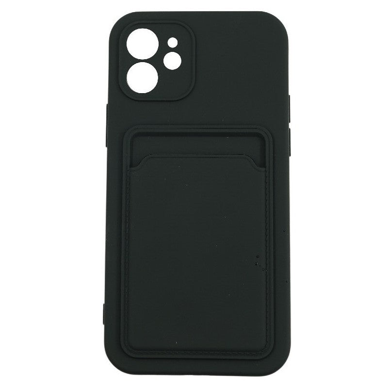 Husa protectie Flippy cu suport card compatibila cu Apple iPhone XR Negru-0
