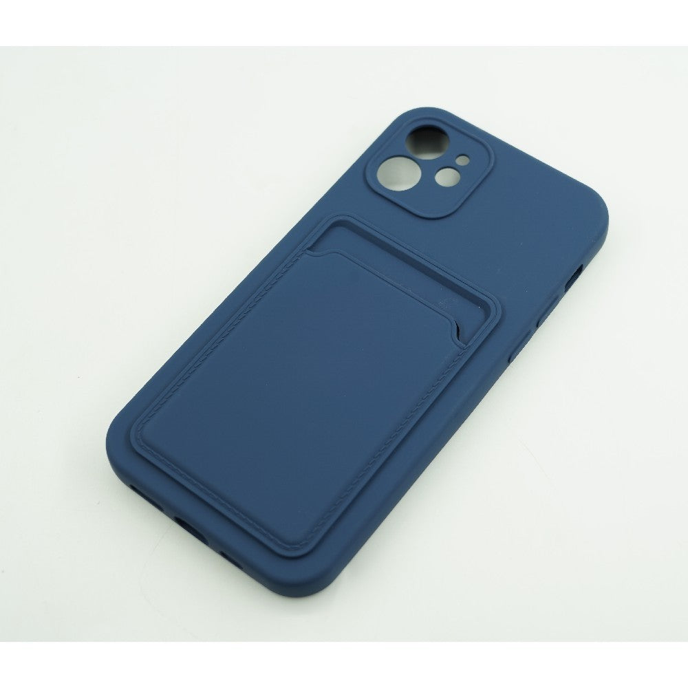 Husa protectie Flippy cu suport card compatibila cu Huawei P Smart 2021 Albastru inchis-3