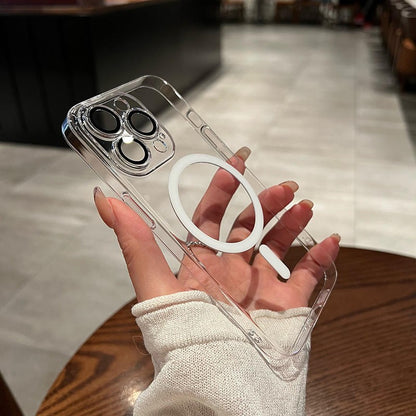 Husa protectie Flippy pentru Apple iPhone  11, MagSafe Silicone, Protectie si folie camera inclusa, protectie camera, Transparent-5