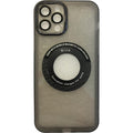 Husa protectie Flippy pentru Apple iPhone 12 / 12 Pro decupaj logo, magnetica, Protectie Camera, Negru-0
