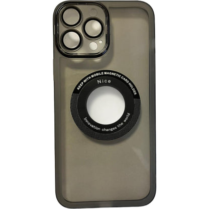 Husa protectie Flippy pentru Apple iPhone 14 Pro decupaj logo, magnetica, Protectie Camera, Negru-0