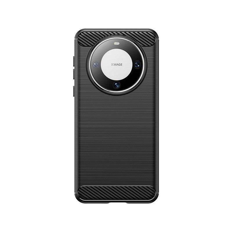 Husa Protectie, Flippy, pentru Huawei Mate 60 Pro, TPU Carbon, Negru-0