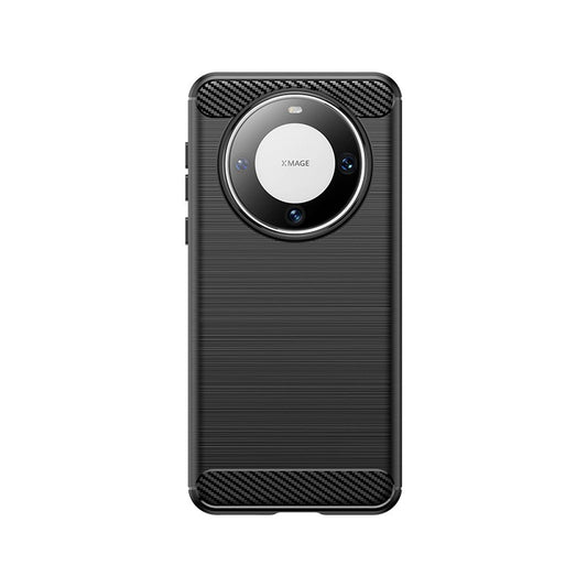 Husa Protectie, Flippy, pentru Huawei Mate 60 Pro, TPU Carbon, Negru-0