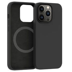 Husa protectie Flippy pentru iPhone 14 Pro Mag Safe, 2 in 1 incarcare si magnet, Soft silicone, Negru-0