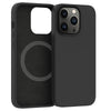 Husa protectie Flippy pentru iPhone 14 Pro Max Mag Safe, 2 in 1 incarcare si magnet, Soft silicone, Negru-0