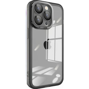 Husa protectie Flippy pentru Samsung A13 4G Electroplated cu  suport pentru camera, 1.5 mm grosime, protectie camera, Negru-0