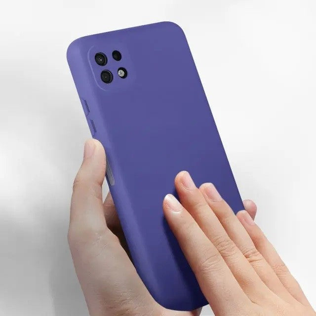 Husa protectie Flippy pentru Samsung A22 5G Liquid Silicone Mov-7