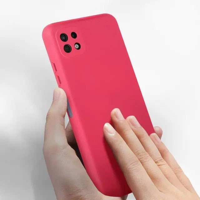 Husa protectie Flippy pentru Samsung A22 5G Liquid Silicone Roz Fuchsia/Roz-6