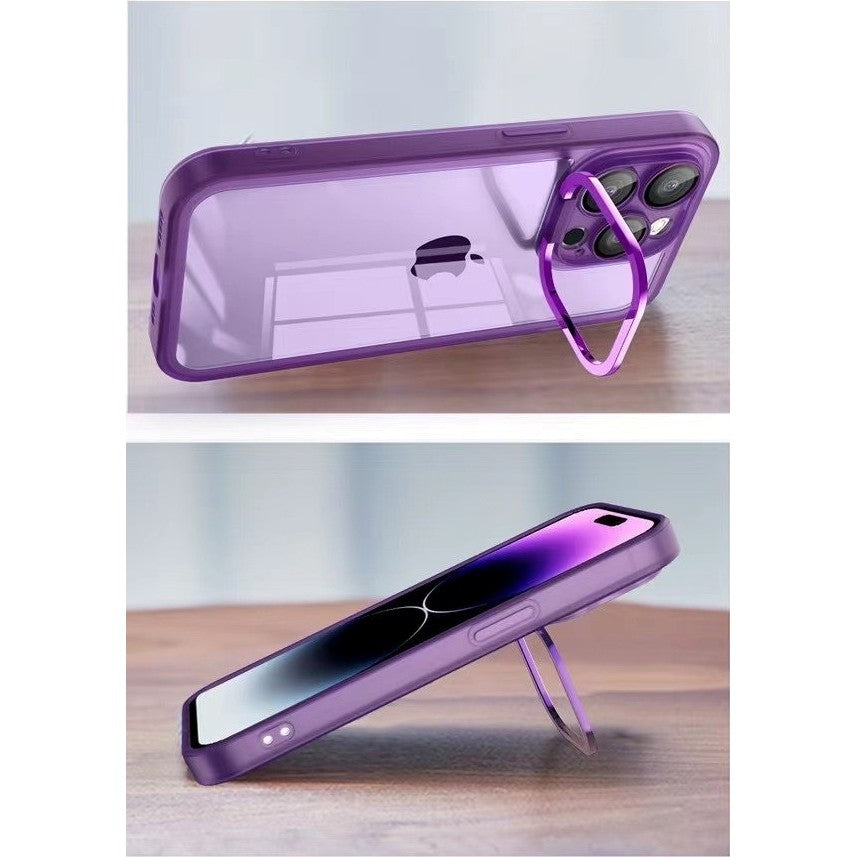 Husa protectie Flippy pentru Samsung A23 5G Electroplated cu  suport pentru camera, 1.5 mm grosime, protectie camera, Mov-1