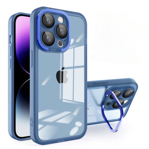Husa protectie Flippy pentru Samsung A53 5G Electroplated cu  suport pentru camera, 1.5 mm grosime, protectie camera, Albastru-0