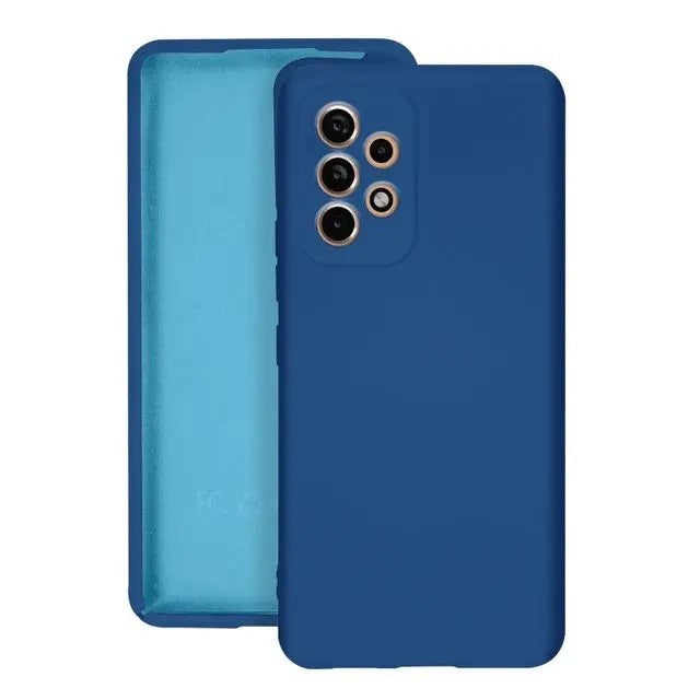 Husa protectie Flippy pentru Samsung A53 5G Liquid Silicone Albastru Inchis-0