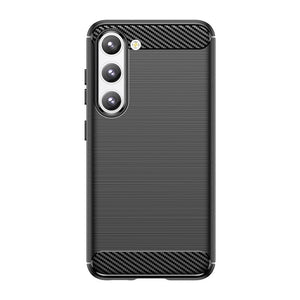 Husa Protectie, Flippy, pentru Samsung Galaxy A55, TPU Carbon, Negru-0