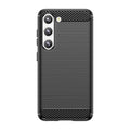 Husa Protectie, Flippy, pentru Samsung Galaxy S23 Ultra, TPU Carbon, Negru-0