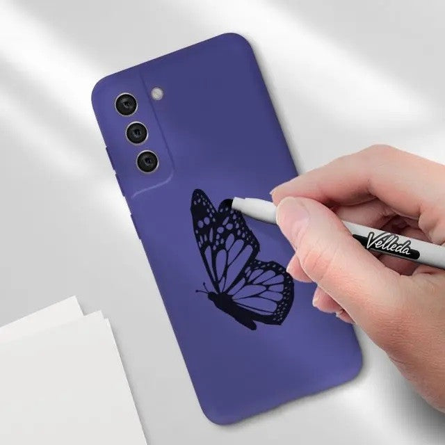 Husa protectie Flippy pentru Samsung S21 FE Liquid Silicone Mov-1