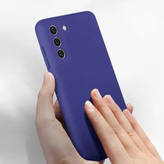 Husa protectie Flippy pentru Samsung S21 FE Liquid Silicone Mov-6