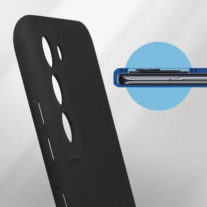 Husa protectie Flippy pentru Samsung S21 FE Liquid Silicone Negru-5