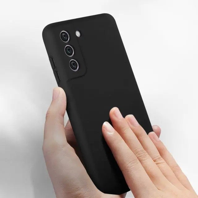 Husa protectie Flippy pentru Samsung S21 FE Liquid Silicone Negru-9