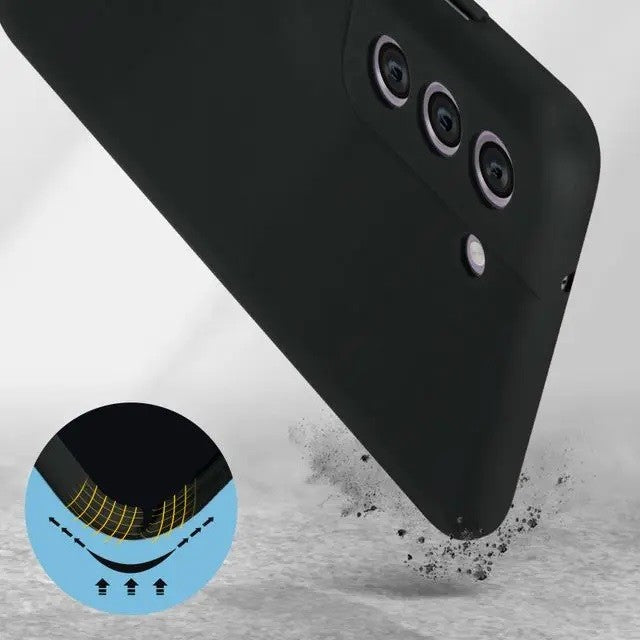 Husa protectie Flippy pentru Samsung S21 FE Liquid Silicone Negru-10