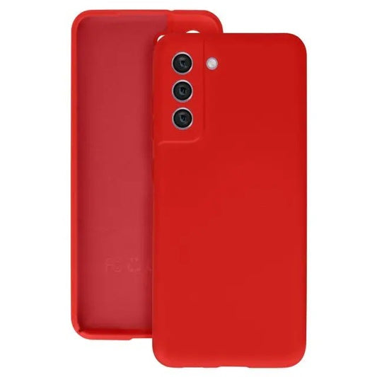 Husa protectie Flippy pentru Samsung S21 FE Liquid Silicone Rosu-0