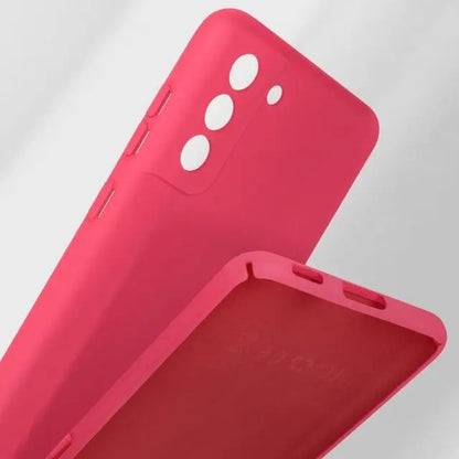 Husa protectie Flippy pentru Samsung S21 FE Liquid Silicone Fuchsia/Roz-4