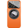 Husa protectie MagSafe Kathy Tech, Flippy, pentru Apple iPhone 11, Dublu Cerc, Portocaliu-0
