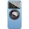 Husa protectie MagSafe Kathy Tech, Flippy, pentru Apple iPhone 14 Pro, Dublu Cerc, Albastru Deschis-0