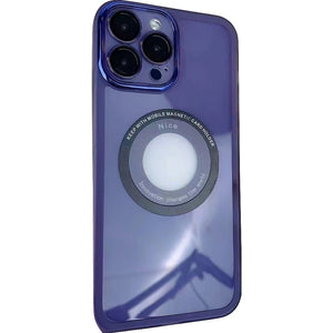 Husa protectie MagSafe TPU, Flippy, pentru iPhone 13 Pro, cu decupaj logo, cu Folie Sticla Camera, Mov-0