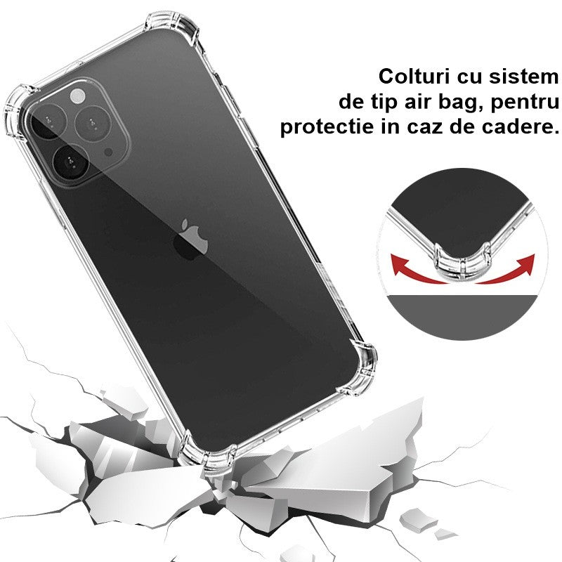 Husa protectie pentru Apple iPhone 15 Flippy, TPU, Antisoc, Protectie colturi, Rezistenta la impact, 1.5 mm, Transparenta-2