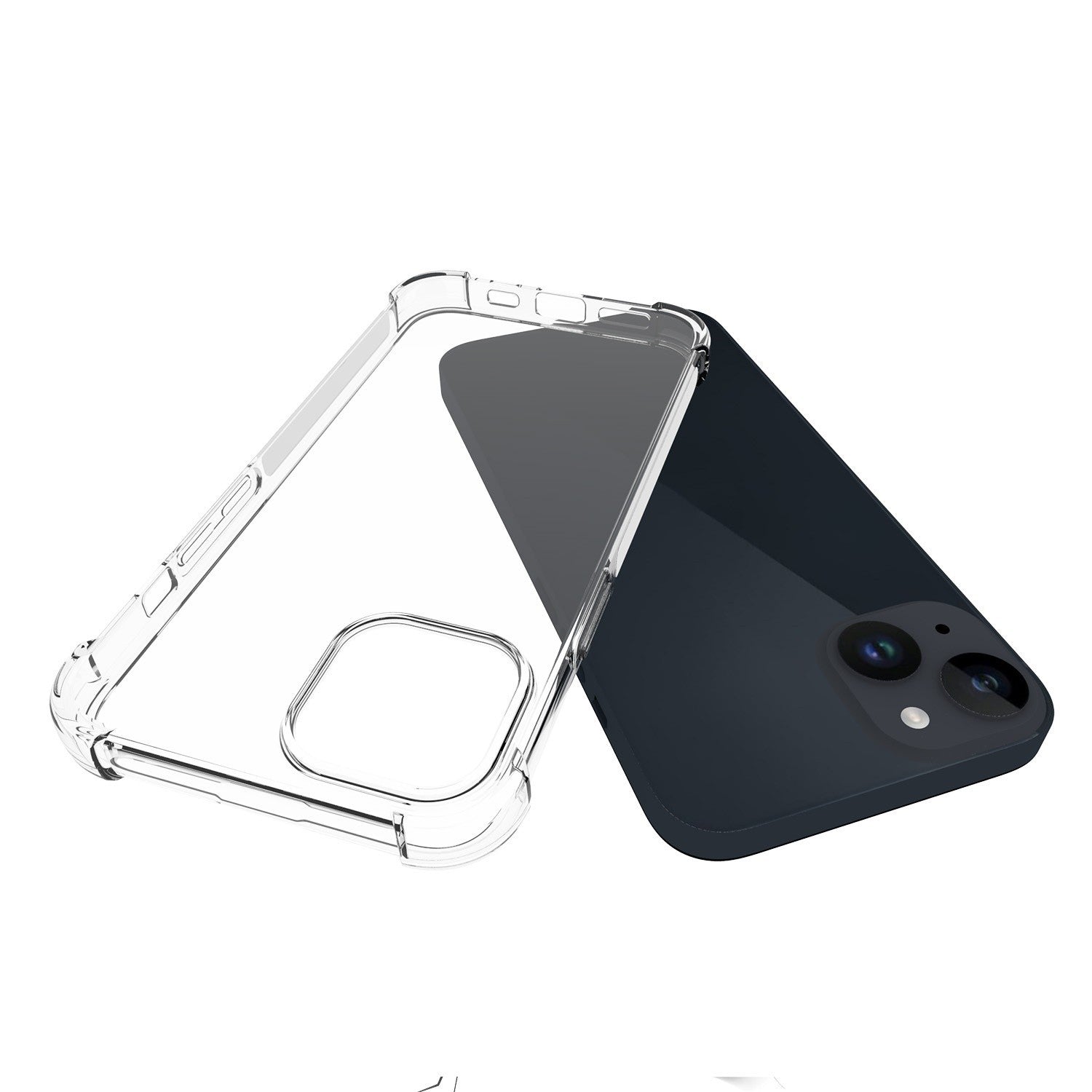 Husa protectie pentru Apple iPhone 15 Flippy, TPU, Antisoc, Protectie colturi, Rezistenta la impact, 1.5 mm, Transparenta-5