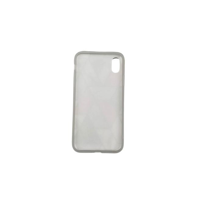 Husa protectie pentru Apple iPhone XR Soft IMD TPU Marble Geometric Alb-5