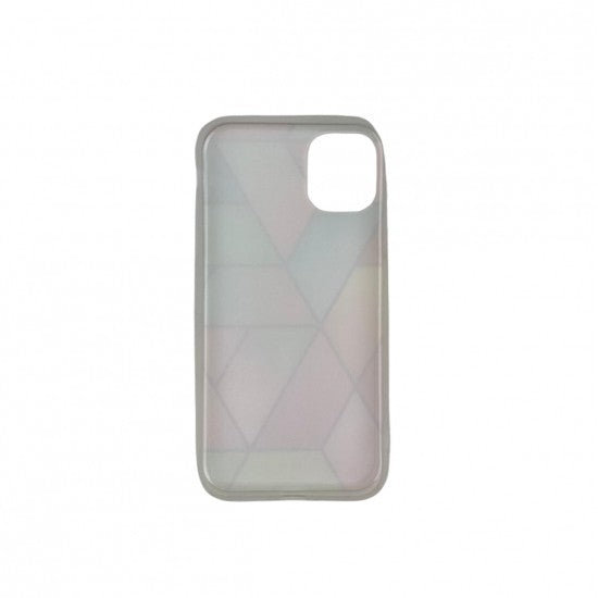 Husa protectie pentru Samsung A11 Soft IMD TPU Marble Geometric Roz-3
