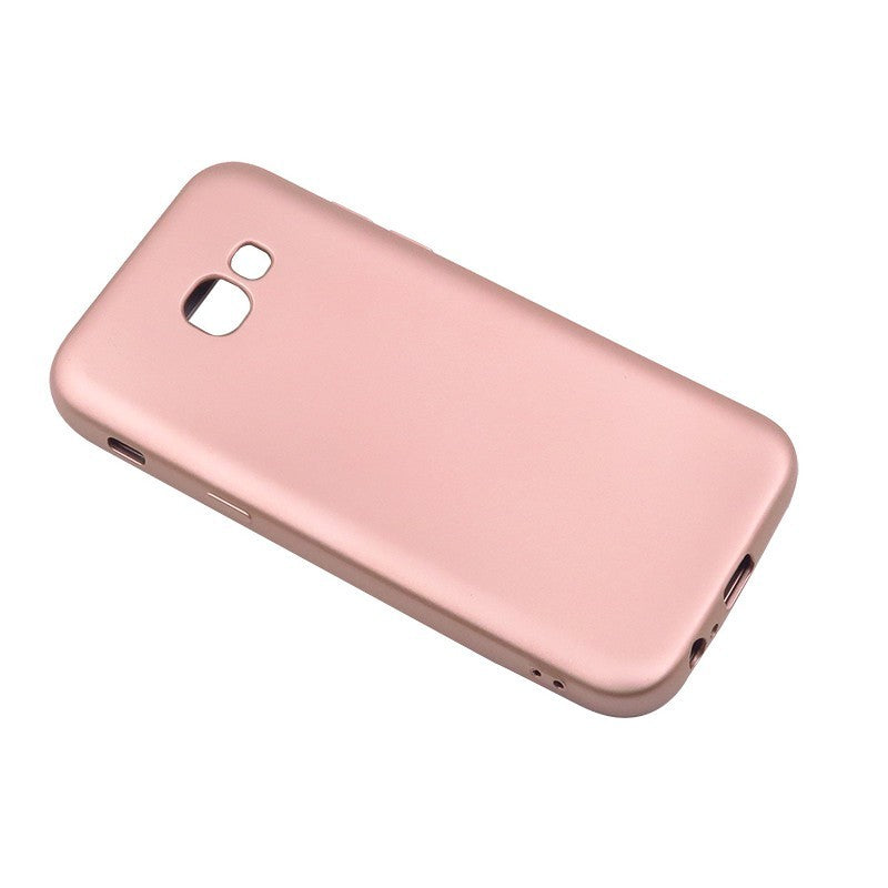 Husa Samsung Galaxy A3 2017 Full Silicone 360 Auriu-2