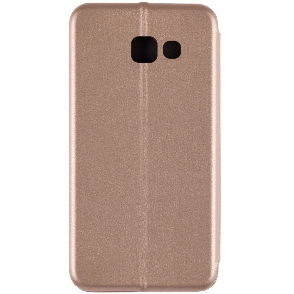 Husa de protectie Flippy compatibila cu Samsung Galaxy A3 2017 Magnet Book Case Auriu-2