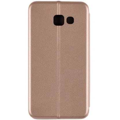 Husa de protectie Flippy compatibila cu Samsung Galaxy A3 2017 Magnet Book Case Auriu-2
