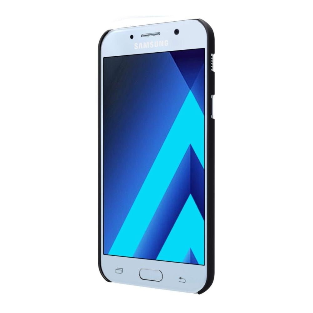 Husa Samsung Galaxy A3 2017 Nillkin Frosted Shield Negru + Folie de protectie-2