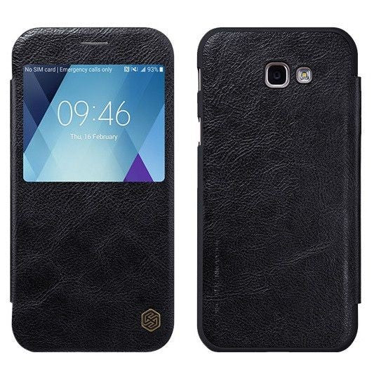 Husa Samsung Galaxy A3 2017 Nillkin Qin Flip Negru-4