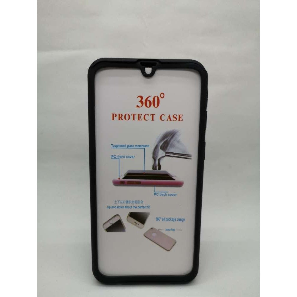 Husa Samsung Galaxy A40 Flippy® Full Cover 360, Negru Folie de protectie-4