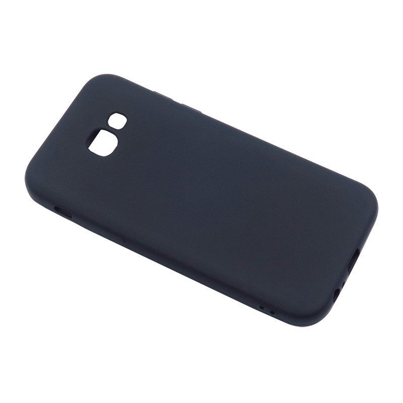 Husa Samsung Galaxy A7 2017 Full Silicone 360 Negru + Folie de protectie-3
