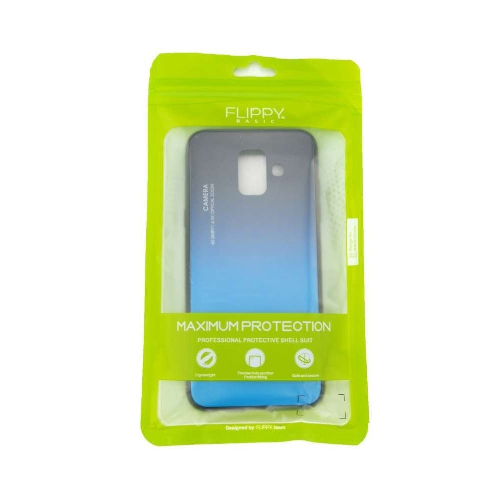 Husa Samsung Galaxy A8 2018 Hybrid Back Degrade, Albastru-3