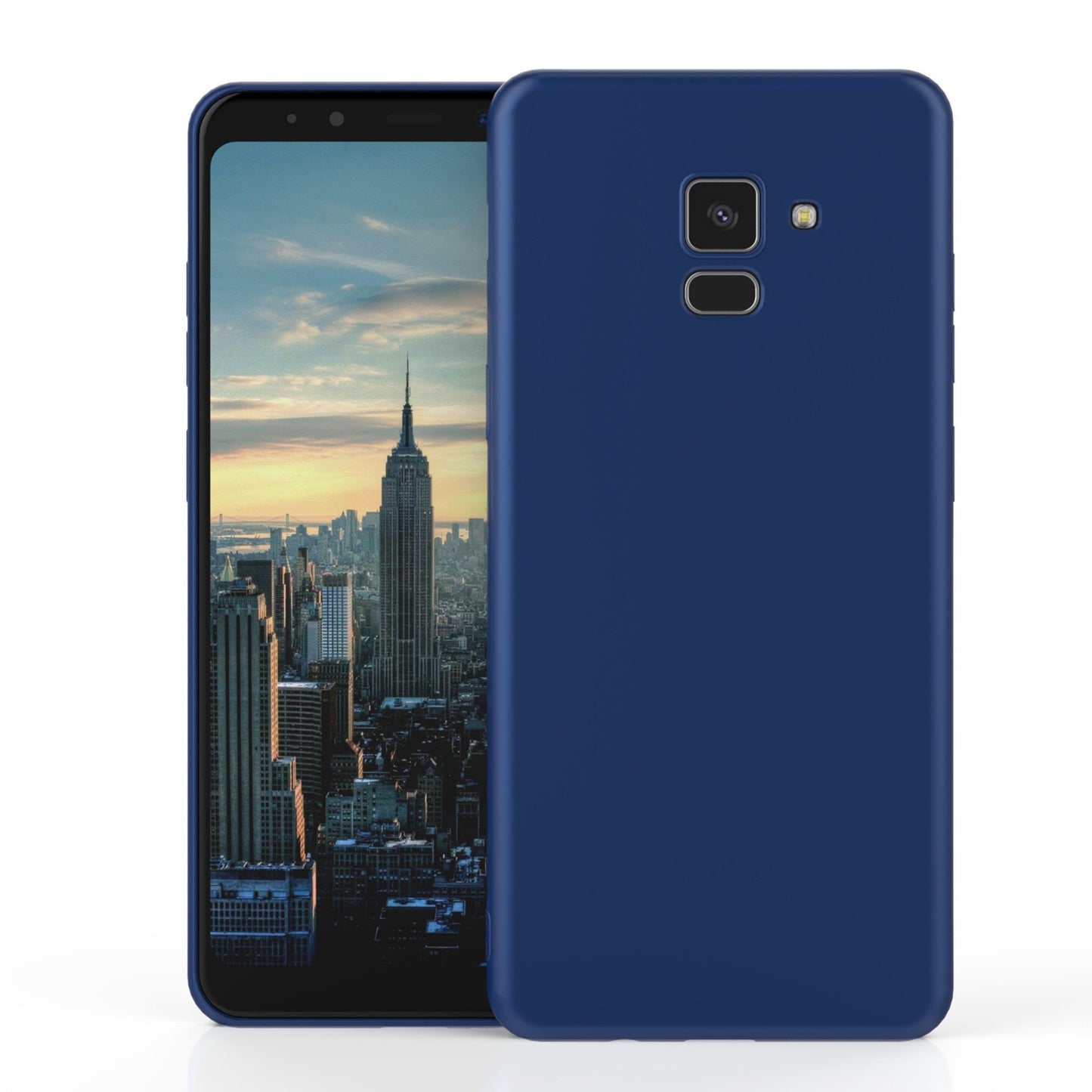 Husa Samsung Galaxy A8 2018 Luxury Case Albastru-3