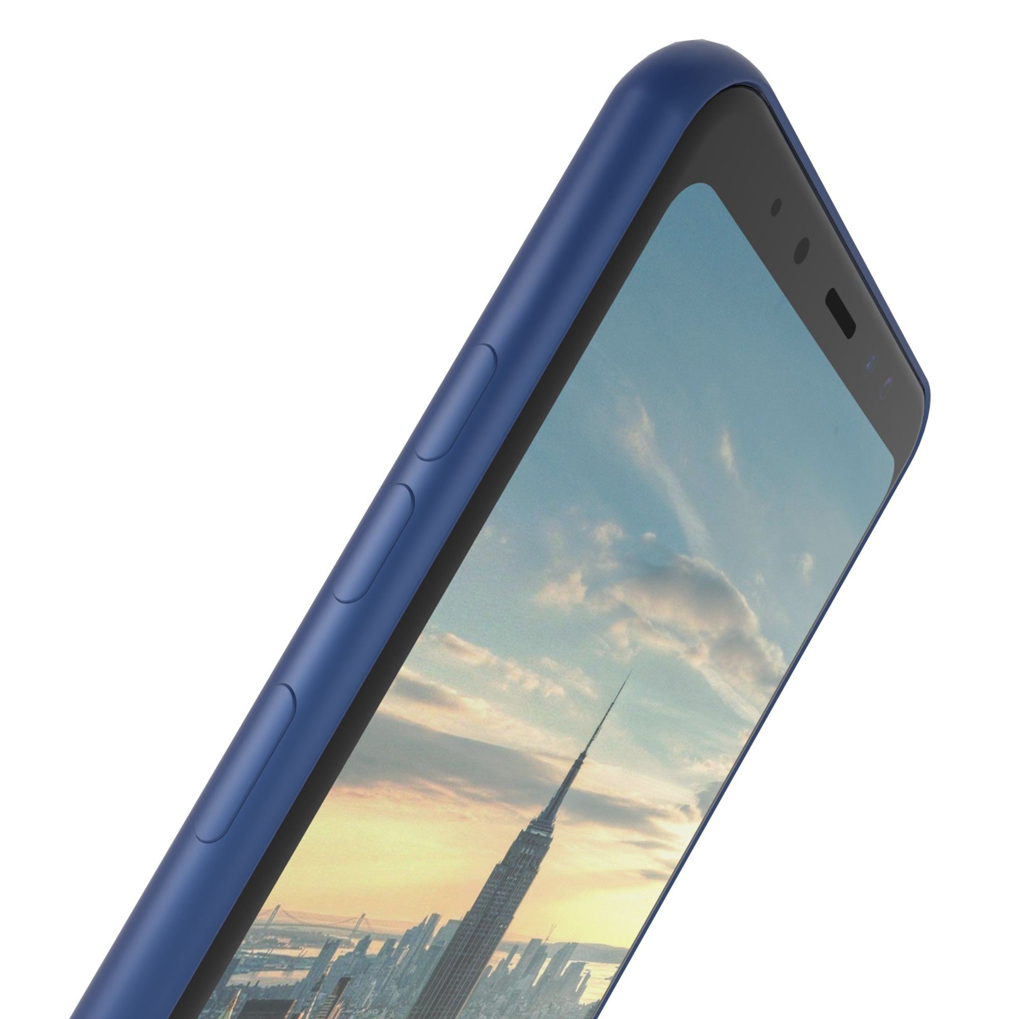 Husa Samsung Galaxy A8 2018 Luxury Case Albastru-5
