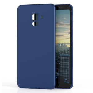 Husa Samsung Galaxy A8 2018 Luxury Case Albastru-0