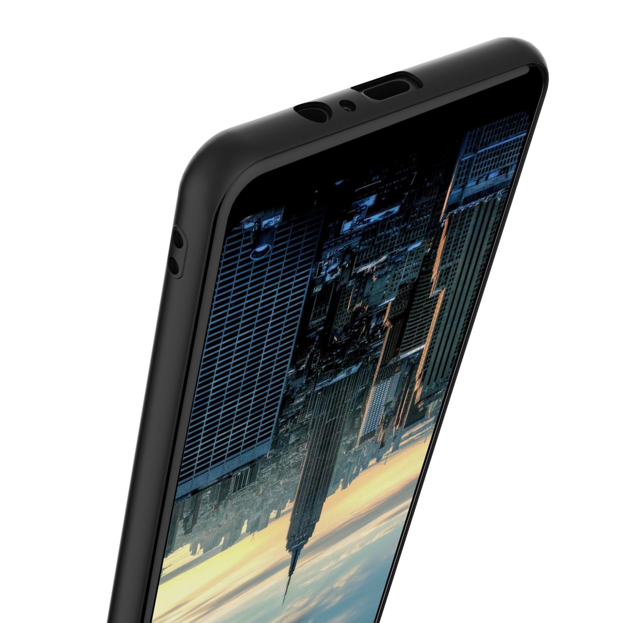 Husa Samsung Galaxy A8 2018 Luxury Case Negru-2
