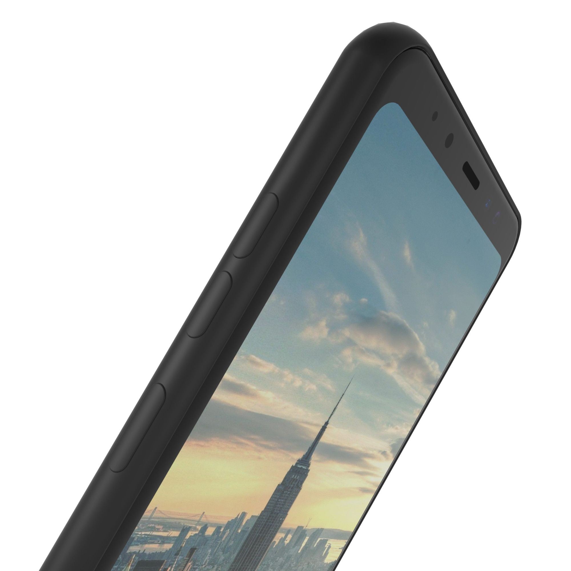 Husa Samsung Galaxy A8 2018 Luxury Case Negru-3