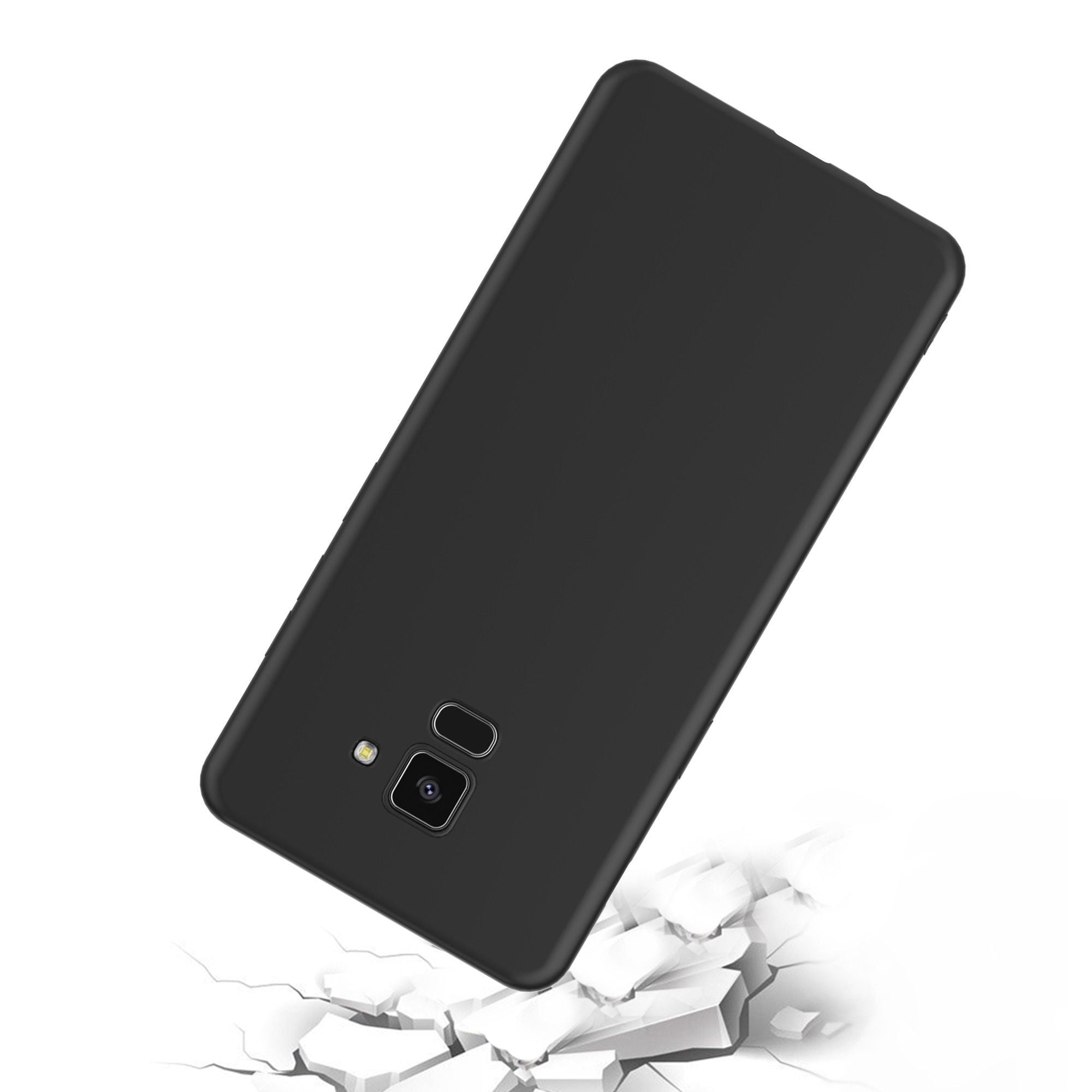Husa Samsung Galaxy A8 2018 Luxury Case Negru-6