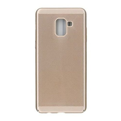 Husa Samsung Galaxy A8 2018 Ultra Slim cu aerisire Auriu-2