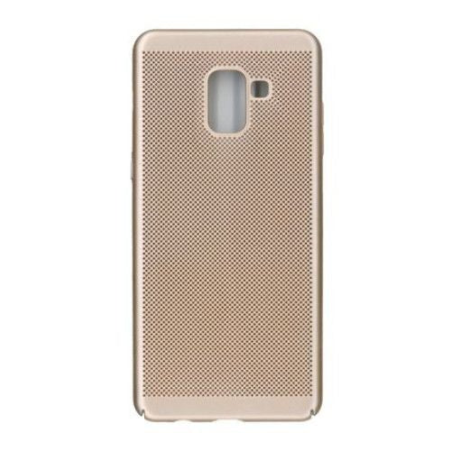Husa Samsung Galaxy A8 2018 Ultra Slim cu aerisire Auriu-2